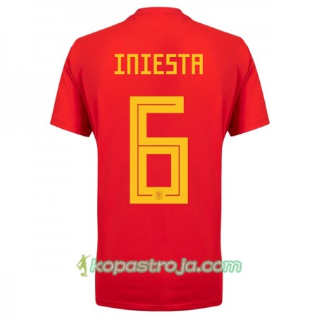Billiga Fotbollströjor Spanien A_Iniesta 6 WM 2018 Hemma tröja